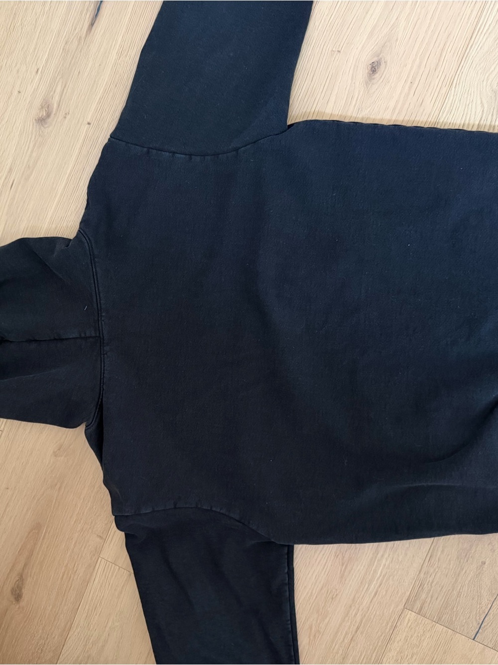 Men's Black Hooded Sweatshirt - Picture 2 of 2